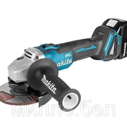 Аккум. углошлифмашина MAKITA LXT DGA 504 RME в чем. (18.0 В, 2 акк., 4.0 А/ч, Li-Ion, диск 125х22.0 мм, вибро)