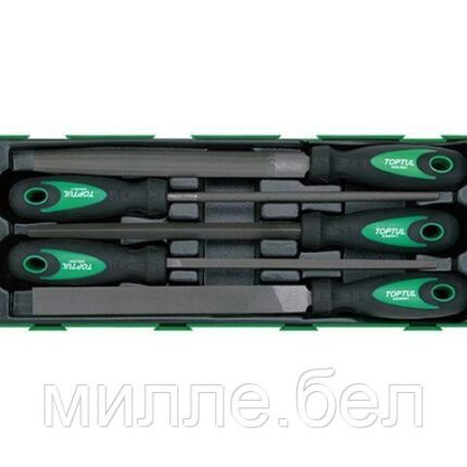 Набор-сет напильников 5шт. 143х373мм TOPTUL