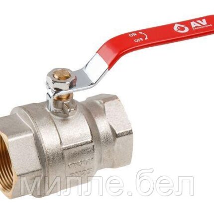 Кран шаровый 1 1/2" вн.-вн. ручка PN25, AV Engineering (Латунь, макс.  40 бар, макс.  110 °С)