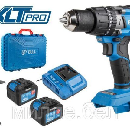 Аккум. дрель-шуруповерт BULL SR 1805 в чем. XLTpro, 2х6 А*ч, БЕСЩЕТ., 18 В, 120 Н*м, БЗП(мет.) 13 мм (ОТГРУЗКА