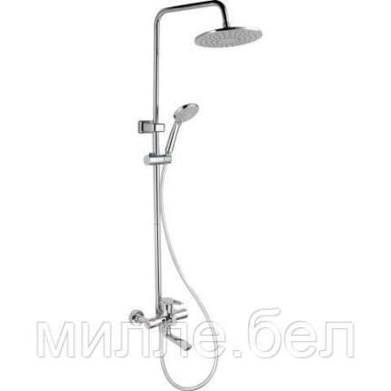 Душевая система D35-A, серия 400 ECONOCE (Короткий поворотный L-излив, высота 800-1150 мм, лейка и шланг в