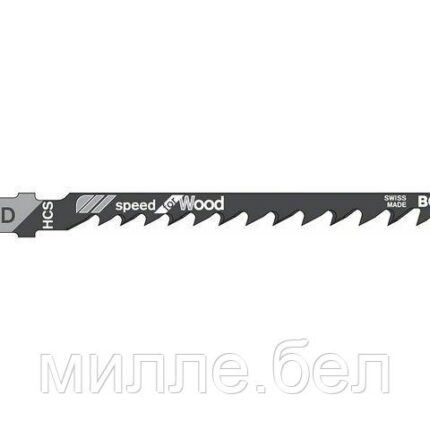 Пилка лобз. по дереву T244D (1 шт.) BOSCH (пропил криволинейный, грубый, быстрый рез)