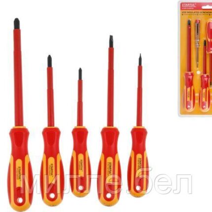 Набор отверток диэлектрических 6шт STARTUL MASTER (ST3051-6) (Комплект: SL4.0х0.8х100мм, SL5.5х1.0х125мм,