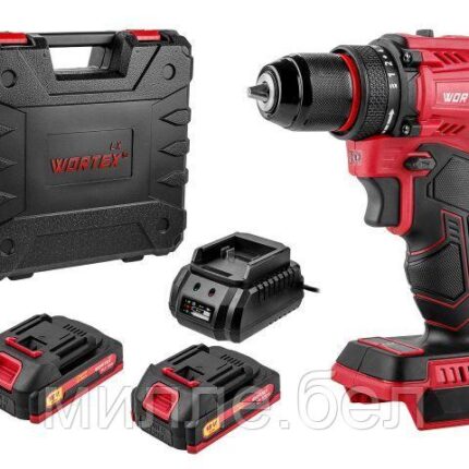 Аккум. дрель-шуруповерт WORTEX LX BD 1815-1 Li  ALL1 XLT 18В, 45 Нм, 2*1.5 Ач, патрон 10 мм, бесщёт. (ОТГРУЗКА