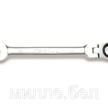 Ключ комбинированный  9мм с поворотной трещоткой TOPTUL