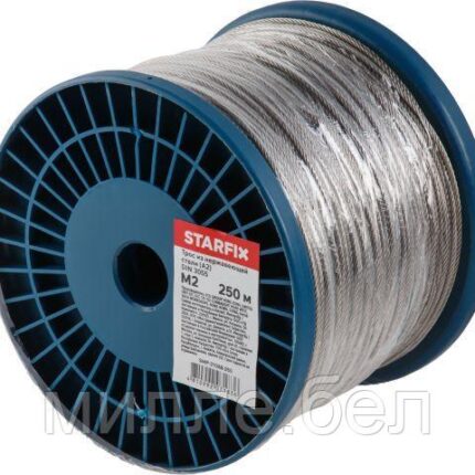 Трос М2 нерж.сталь(А2), DIN 3055 (бухта 250м) STARFIX