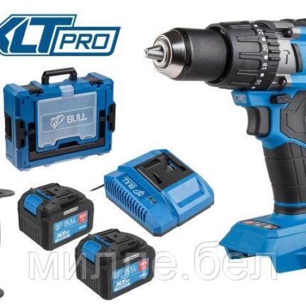 Аккум. дрель-шуруповерт BULL SR 1805 Xcase XLTpro, 2х6 А*ч, БЕСЩЕТ., 18 В, 120 Н*м, БЗП(мет.) 13 мм (ОТГРУЗКА