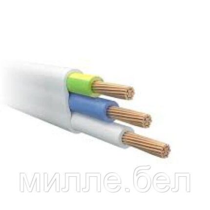 Провод ШВВП-с 3х0,75 (бухта 200м) Б Щучинский завод Автопровод (белый) (АВТОПРОВОД)