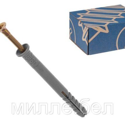 Дюбель-гвоздь 6х60 мм полипропилен потай (100 шт в карт. уп.) РБ (STARFIX)