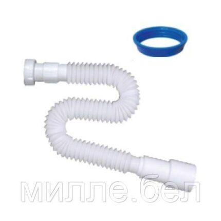 Гибкая труба с гайкой  1 1/4"х40/50 с конусной прокладкой, 1300мм, AV Engineering