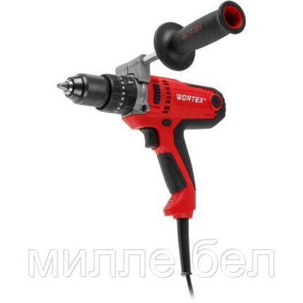 Дрель-шуруповерт ударная WORTEX DR 1323 D в кор. 450 Вт, 83 Нм, 2 скор., БЗП 1.5-13 мм, 4 м шнур (ОТГРУЗКА