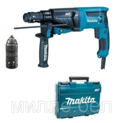 Перфоратор MAKITA HR 2631 FT в чем. (ОТГРУЗКА ТОЛЬКО ПО ЭТН/ЭТТН | 800 Вт, 2.4 Дж, 3 реж., патрон SDS-plus,