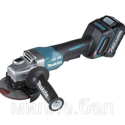 Аккум. углошлифмашина MAKITA XGT GA 012 GM 201 (40В, 115 мм, 8500 об/м, клав. (2x4.0Ач,DC40RA,Makpac4))
