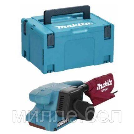 Ленточная шлифмашина MAKITA 9910J MAKPAC (650 Вт, лента 76х457 мм)