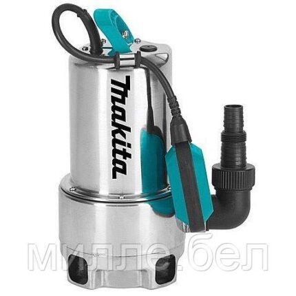Дренажный насос для грязной воды MAKITA PF 1110 (1100 Вт, 15000 л/ч, до 5 м, стальн. корпус)