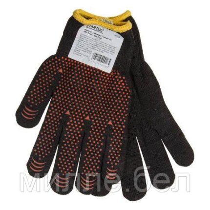 Перчатки утепленные х/б с ПВХ "Точка", 9 р-р STARTUL (осенние)