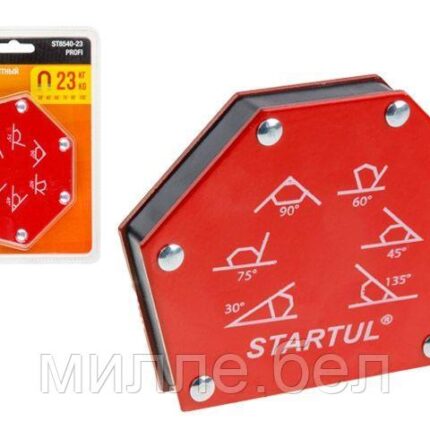 Угольник магнитный для сварки 23кг STARTUL PROFI (ST8540-23) (струбцина магнитная)