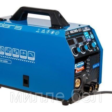 Полуавтомат сварочный Solaris MULTIMIG-221 (230В, MIG/SPOT/FLUX/MMA/TIG, евроразъем, горелка 3 м, смена