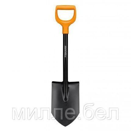 Лопата штыковая укороченная Solid FISKARS (длина:790мм, ширина:95мм)