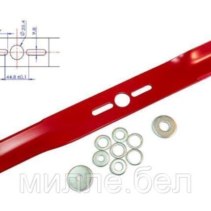 Нож для газонокосилки 45,8 см прям. универсальный RIPARTS