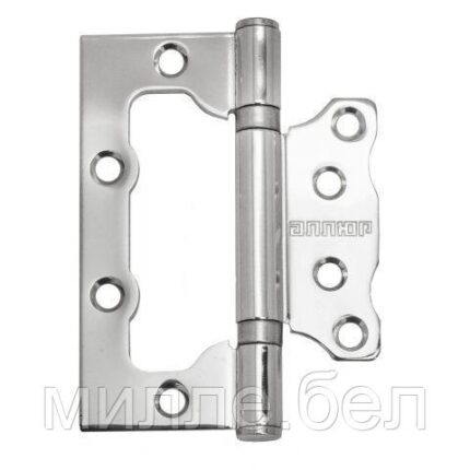 Петля накладная 100х75 2BB CP 2,5мм хром (2 шт) АЛЛЮР (УЗК)