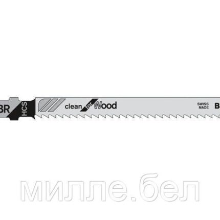 Пилка лобз. по дереву T101BR (1 шт.) BOSCH (пропил прямой, тонкий, аккуратный и чистый рез)