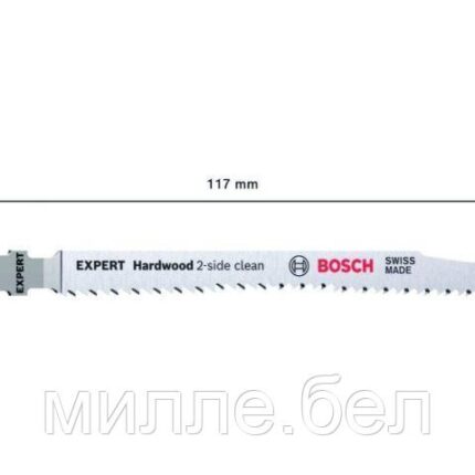 Пилка лобз. по дереву T308BF Expert "Hardwood 2-side clean" BOSCH 3 шт. (пропил прямой, тонкий, без сколов в