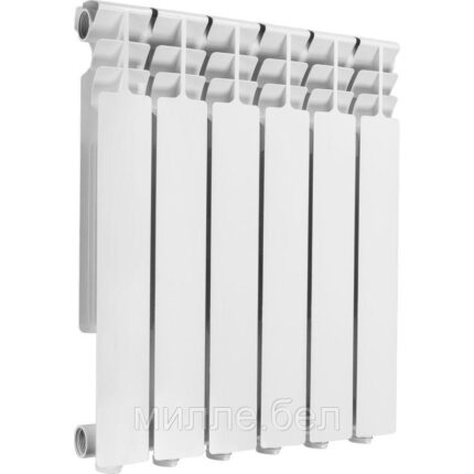 Радиатор алюминиевый 500/96, 6 секций, серия Лида, AV Engineering (Вес 3,9 кг, теплоотдача 822 Вт)