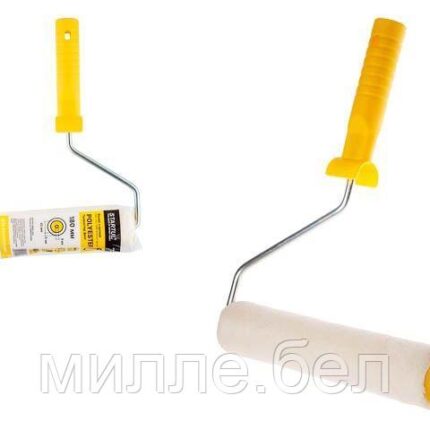 Валик "POLYESTER" 40-180мм с ручкой 8мм бежевый STARTUL PROFI (ворс 5 мм, нанесение всех видов лака, филт,