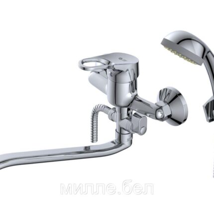 Смеситель для ванны (Lt) D40, серия BAS AV Engineering (Длинный поворотный L-излив, длина 265 мм., лейка и