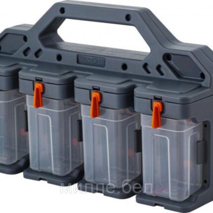 Органайзер для мелочей Blocker Expert, 8 модулей, 310х154х198 мм., серо-свинцовый/оранж., BLOCKER