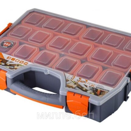 Органайзер Boombox, 18 секций, 46 см, серо-свинцовый/оранж., BLOCKER