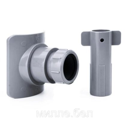 Врезка (адаптер) в канализационную трубу ВК 110х50, ABS, серый РТП (Для внутренней канализации) (РосТурПласт)