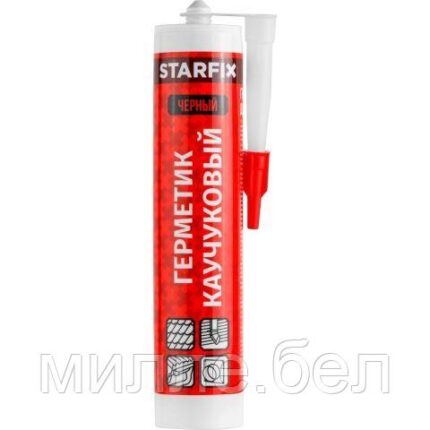 Герметик каучуковый для кровли STARFIX черный, 300мл