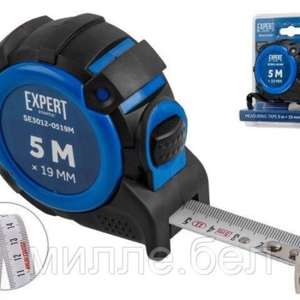 Рулетка 5м/19мм EXPERT STARTUL (SE3012-0519M) (Автостоп, двухсторонняя шкала нанесения,нейлоновое покрытие,