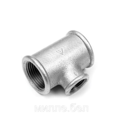 Тройник ред. 2"х1 1/2"х2" оцинкованн. TITAN (Livarna TITAN)