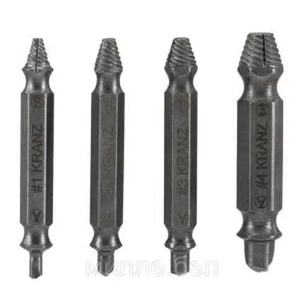 Набор экстракторов для шурупов Профи KRANZ