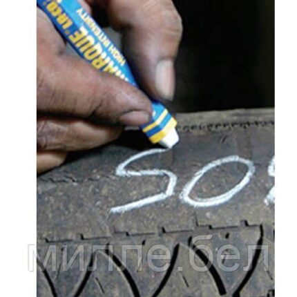 Маркер промышл. на основе твердой краски для шин MARKAL ЖЕЛТЫЙ (Толщина линии 12,7 мм. Цвет желтый)