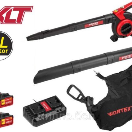 Аккум. воздуходувка WORTEX BB 2536-1 D в кор. ALL1 XLT SET БЕСЩЁТ.ДВИГ., 18В+18В, 2акб, 4 Ач, мак (36 В (2х18