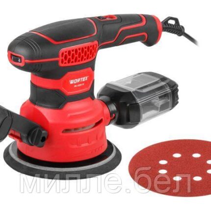 Эксцентриковая шлифмашина WORTEX RS 1250-1 E в кор. 450 Вт, 150 мм, 6000-12000 об/мин (Амплитуда колебаний 2