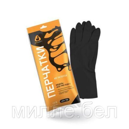 Перчатки КЩС тип 1 р-р 8(M) К80 Щ40 (инд. уп.) JETA SAFETY (Acid Pro)