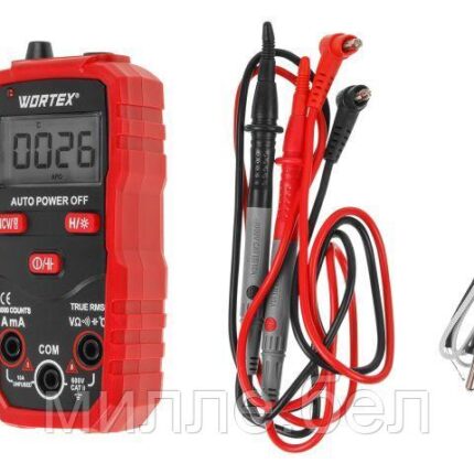 Мультиметр цифровой WORTEX AM 1009 (Автоматическое определение режимов и диапазона измерений)