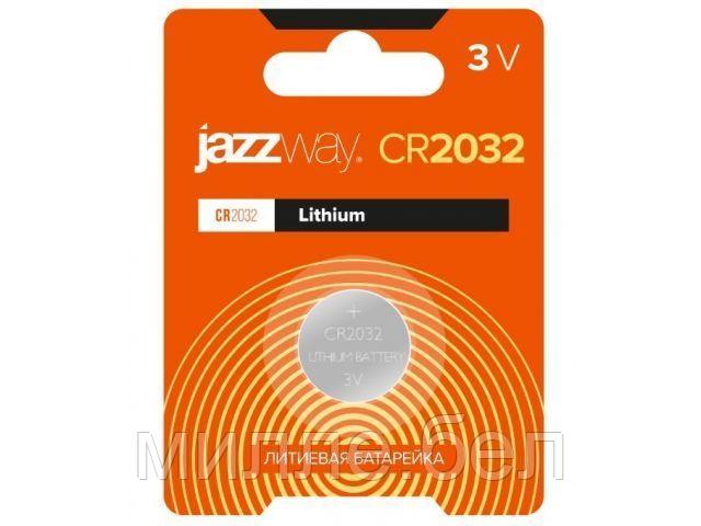 Батарейка CR2032 3V lithium 1шт. JAZZWAY (Литиевая)
