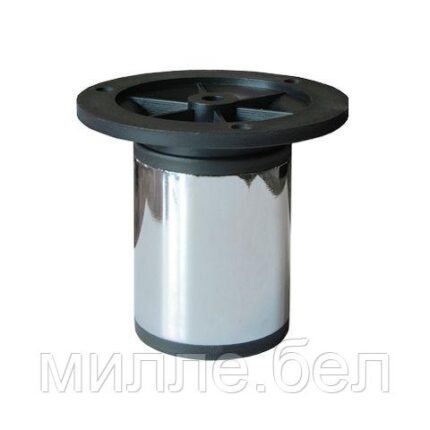 Опора мебельная круглая d50 80-100 мм, хром STARFIX