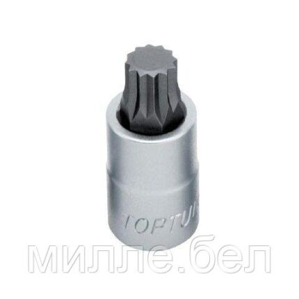 Головка 1/2" с насадкой SPLINE M12 TOPTUL