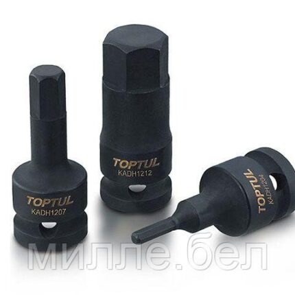 Головка ударн. 1/2" 19мм шестигр. TOPTUL (Длина - 60 мм.)