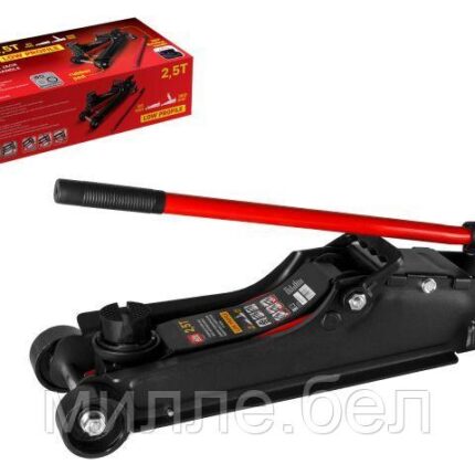 Домкрат подкатной 2,5т h85-380 STARTUL AUTO (ST8014-08) (h min 85мм, h max 380мм, низкопрофильный, поворотная