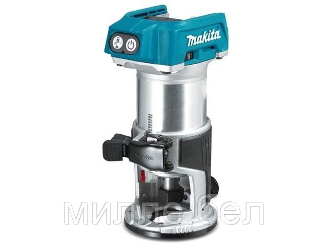 Аккум. фрезер кромочный MAKITA LXT DRT 50 Z в кор. (18.0 В, БЕЗ АККУМУЛЯТОРА, цанга 8 мм, 30000 об/мин, регул.