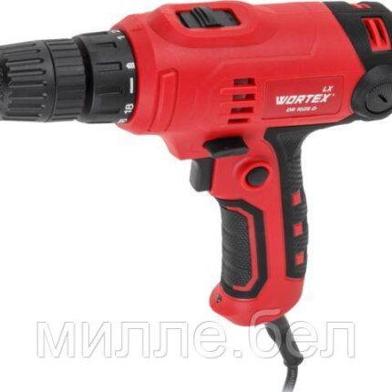 Дрель-шуруповерт WORTEX LX DR 1025 D в кор. 400 Вт, 30 Нм, 2 скор., БЗП 0.8-10 мм, 4 м шнур (ОТГРУЗКА ТОЛЬКО